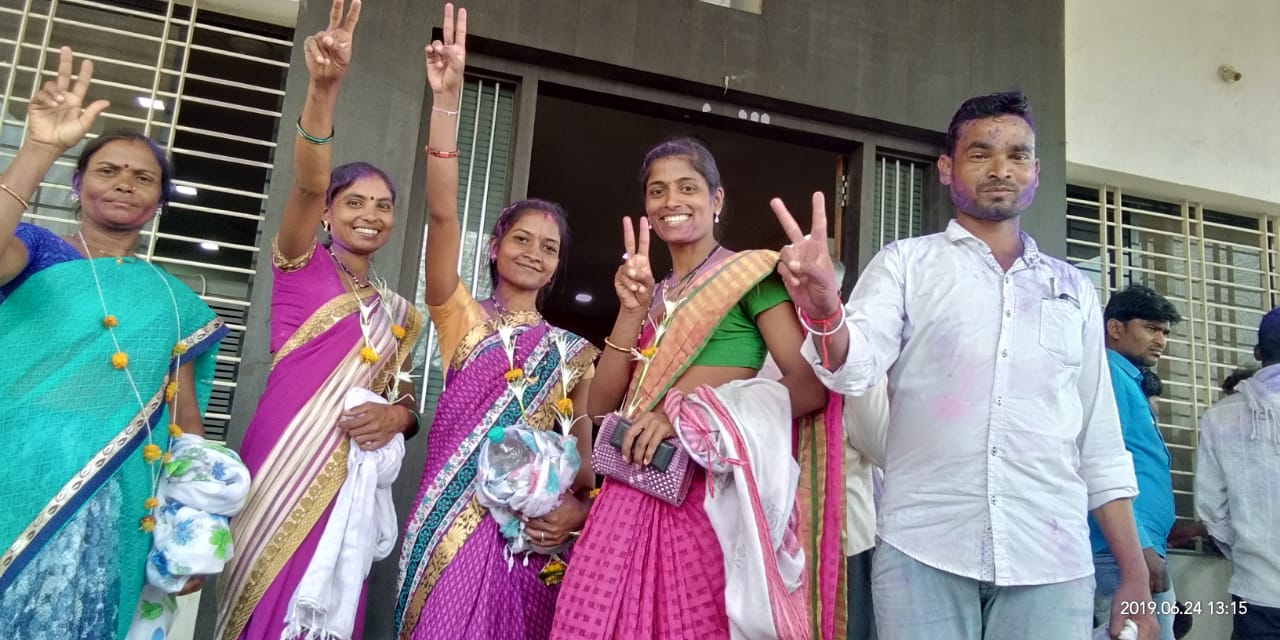 ग्राम पंचायत येनोली माल  सार्वत्रिक निडणुक  ग्राम विकास आघाडीचा दणदणीत विजय