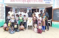 शालेय विध्यार्थ्यांना शालेय  साहित्य, गणवेश,तसेच खाऊ,वाटप करून राजर्षी शाहु महाराज जयंती साजरी