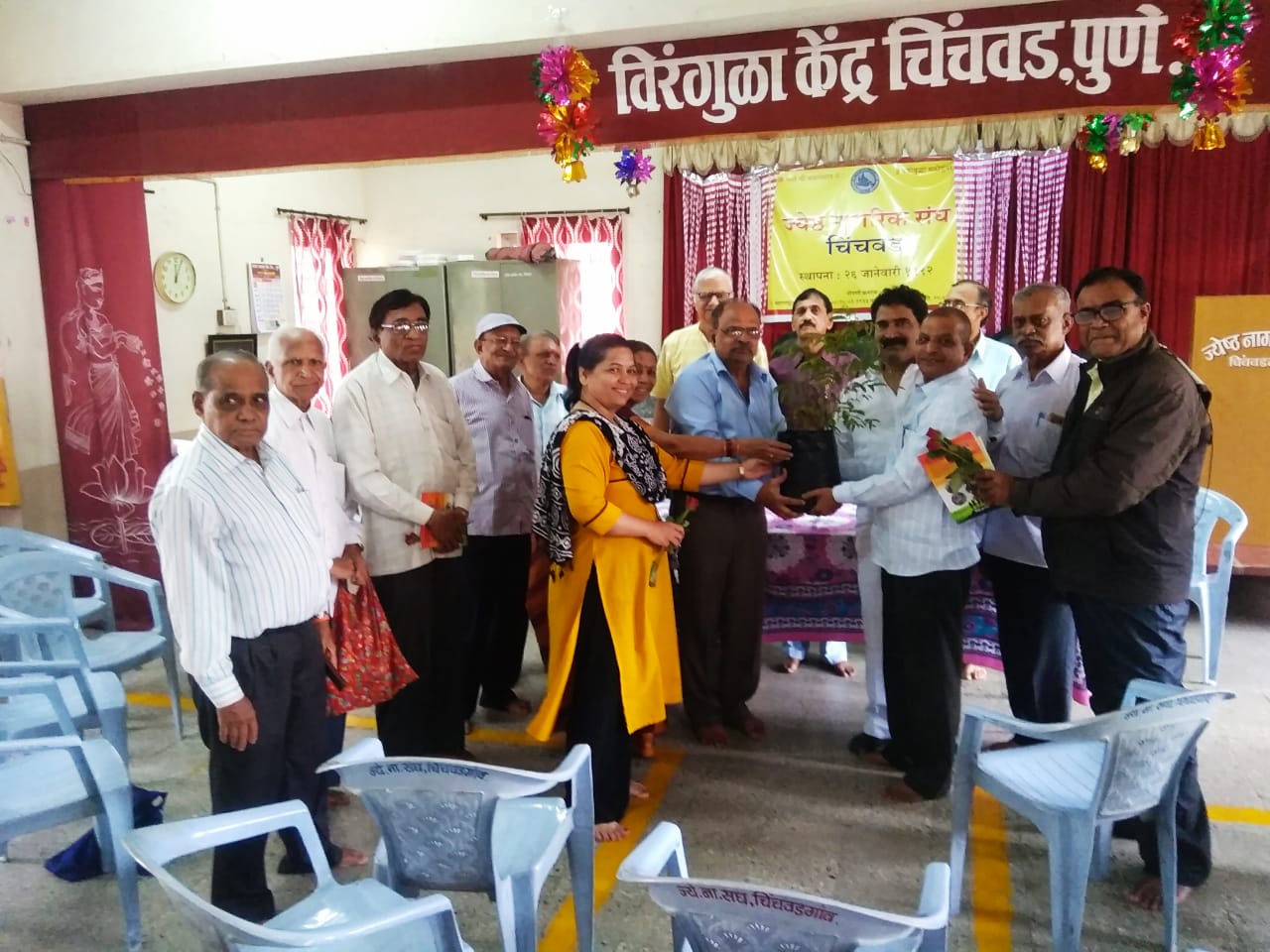 पिंपरी चिंचवड शहर विकास आघाडीच्या वतीने ज्येष्ठ नागरिकांचा सत्कार
