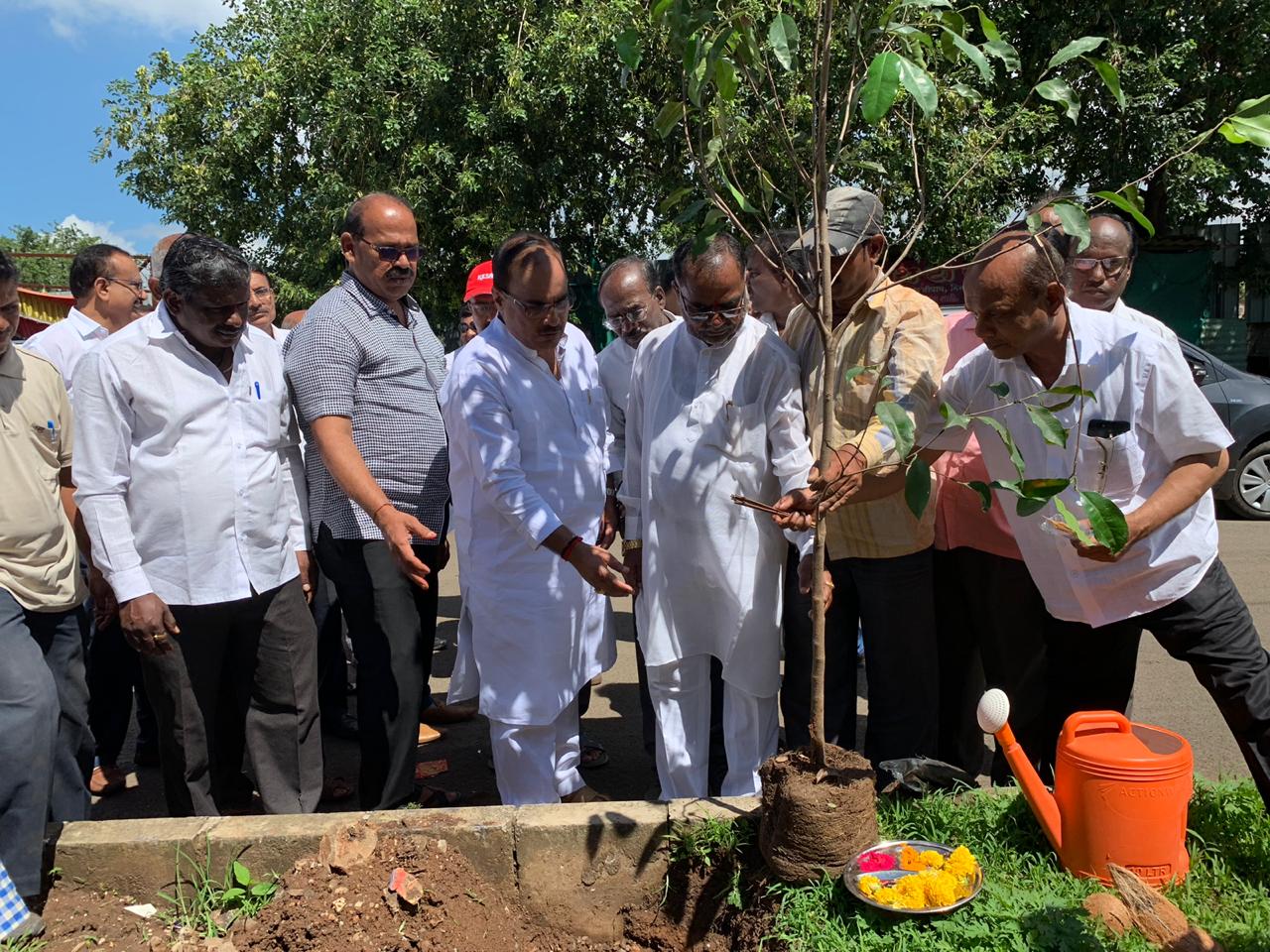 महाराष्ट्र राज्याचे माजी उपमुख्यमंत्री अजितदादा पवार यांचा वाढदिवस वृक्षारोपण करून साजरा