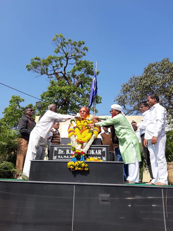 महाबळेश्वरमधे महापरी निर्वाणदिनी बाबासाहेबांना अभिवादन