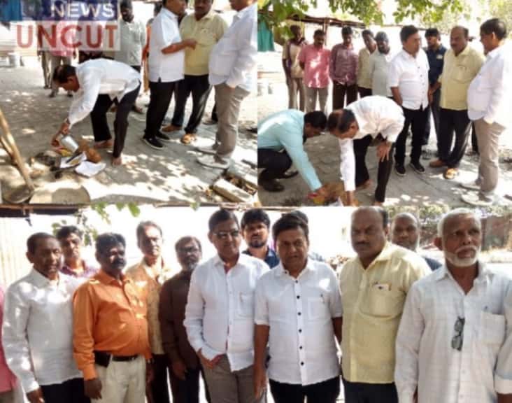 औंध मुस्लिम कब्रिस्तान मधे विविध विकास कामाला प्रारंभ...