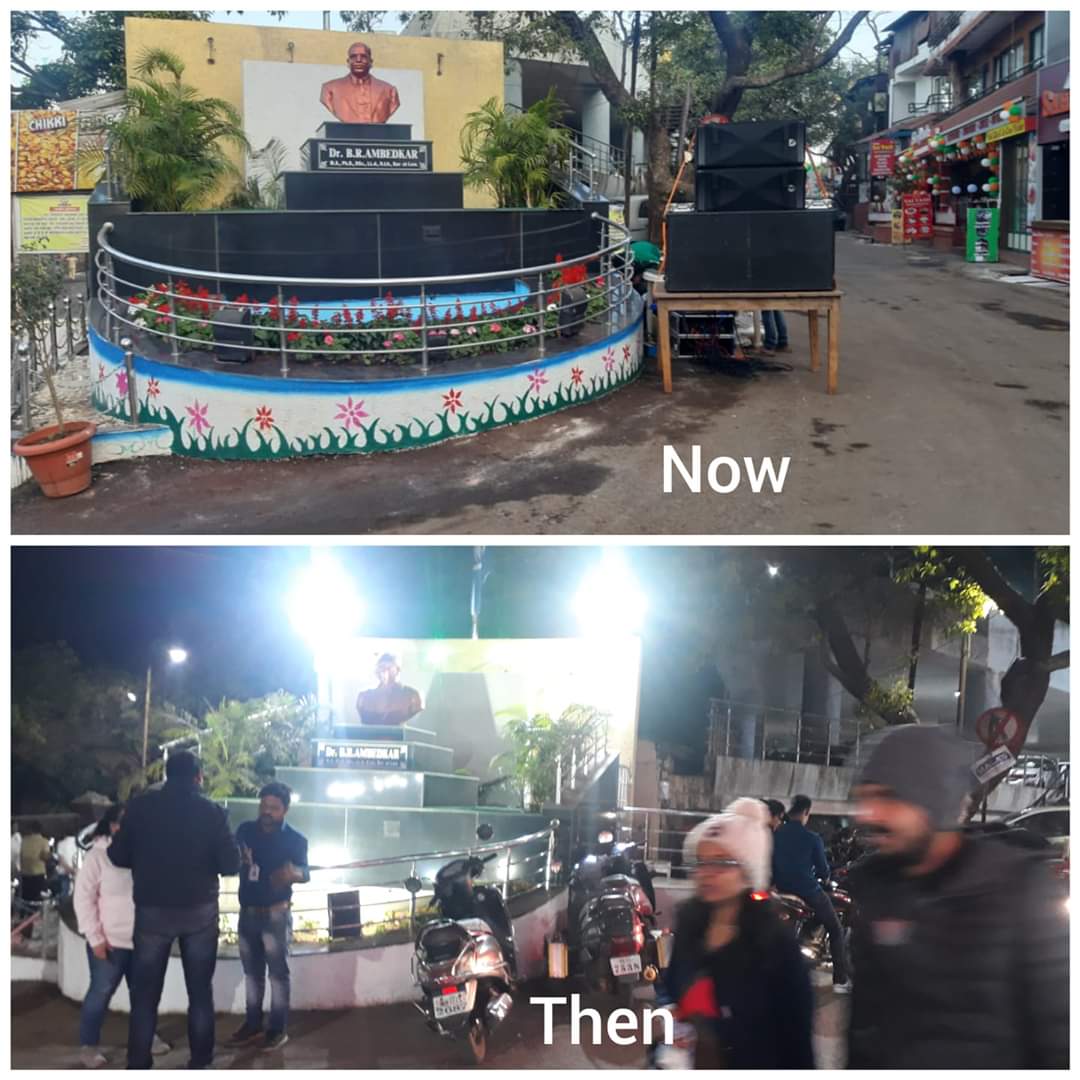 बुद्धिस्ट प्रेरणा ग्रुपच्या पाठपुराव्यानंतर बाबासाहेबांच्या स्मारकाने घेतला मोकळा श्वास