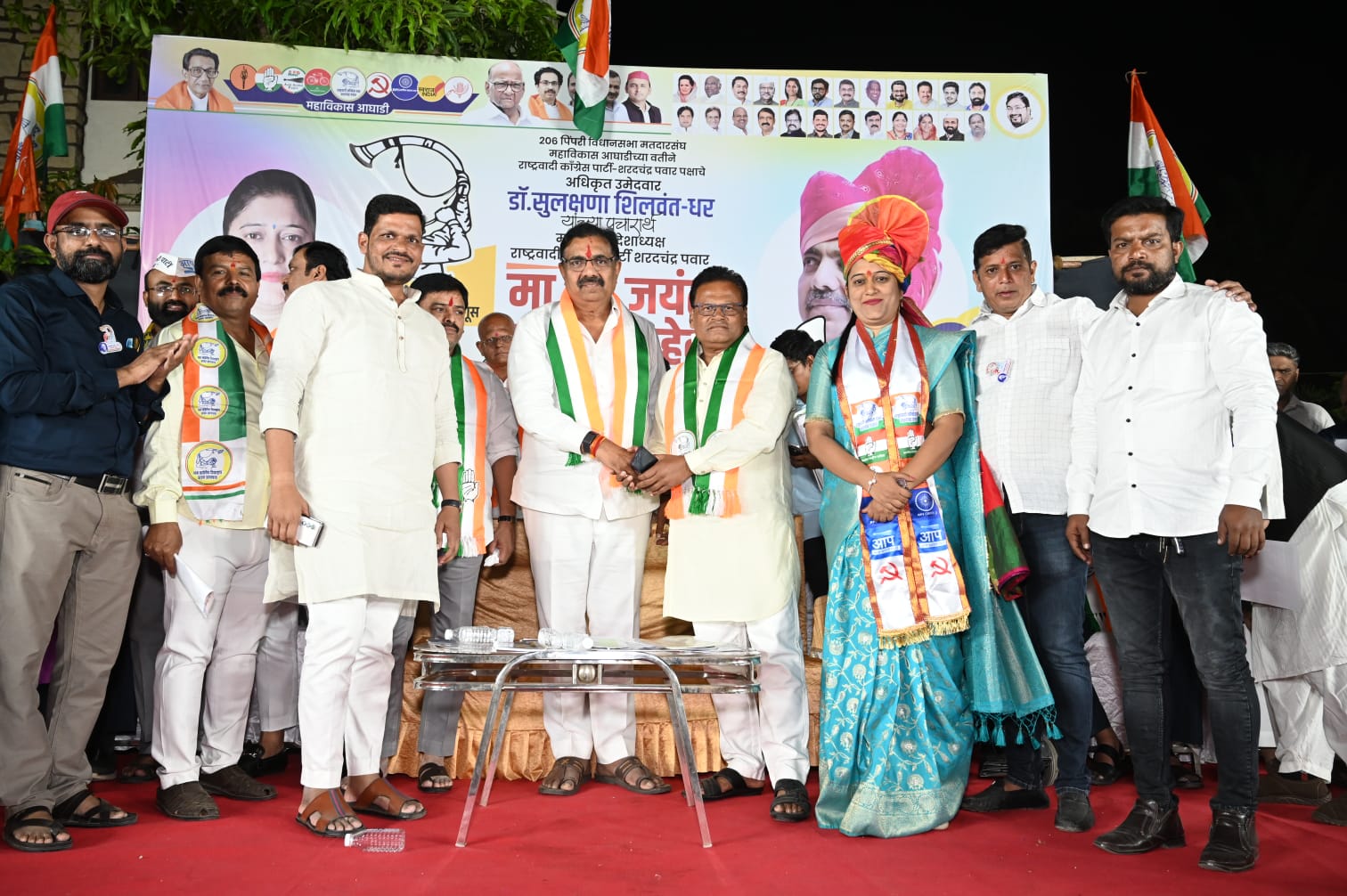 आकुर्डीत मनसेला खिंडार, शेकडो कार्यकर्त्यांसह के के कांबळे राष्ट्रवादी शरद पवार काँग्रेस पक्षात