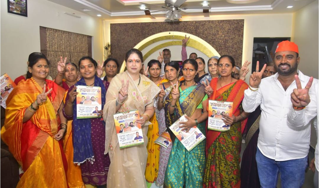 शंकर जगतापांच्या ‘लीड’साठी अश्विनी जगताप आणि महिलांचा चिंचवडमध्ये झंझावात…