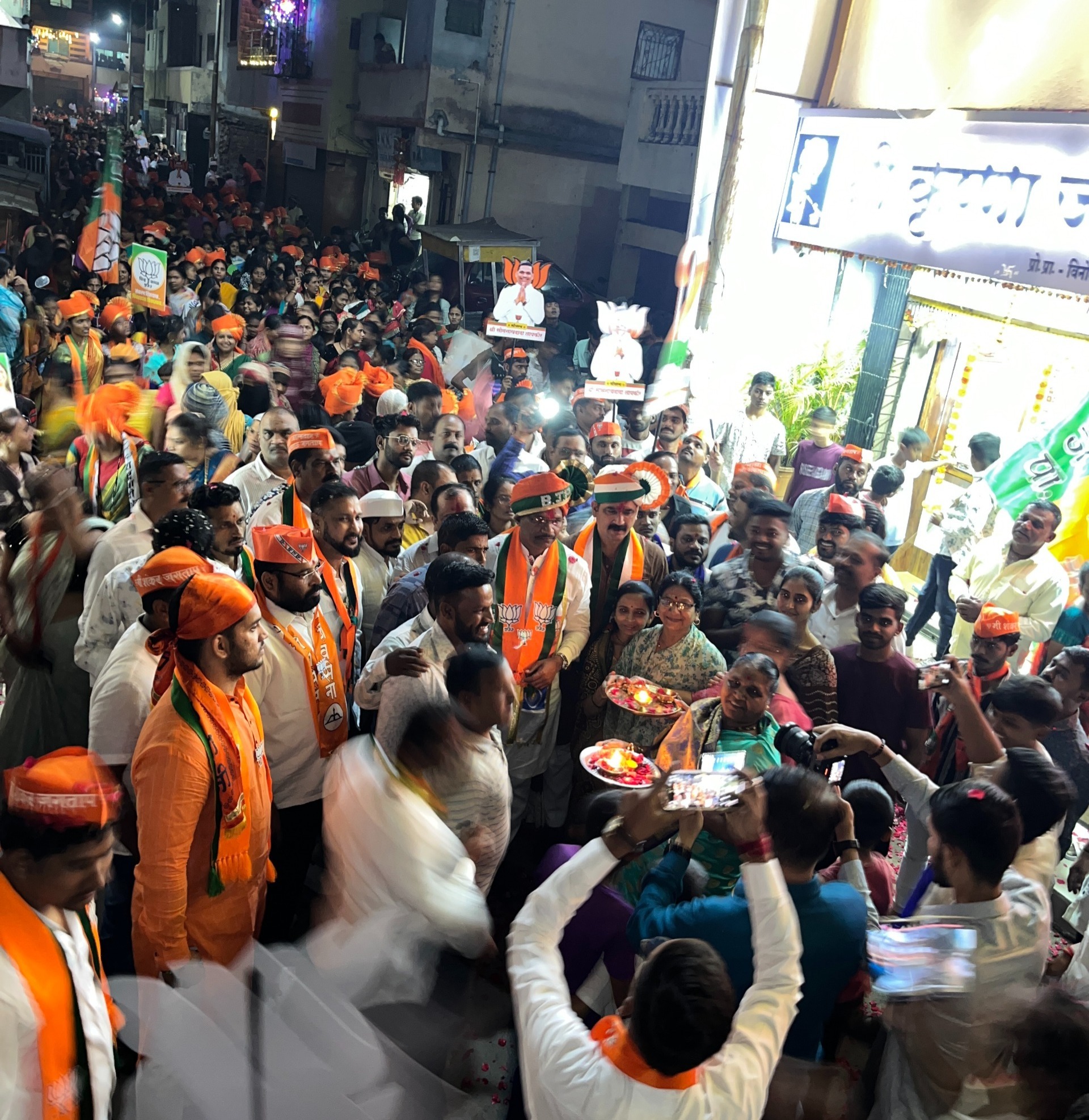 शंकर जगताप यांच्या प्रचार दौऱ्यात काळेवाडीकरांचा 'रेकॉर्ड ब्रेक' गर्दीचा उच्चांक