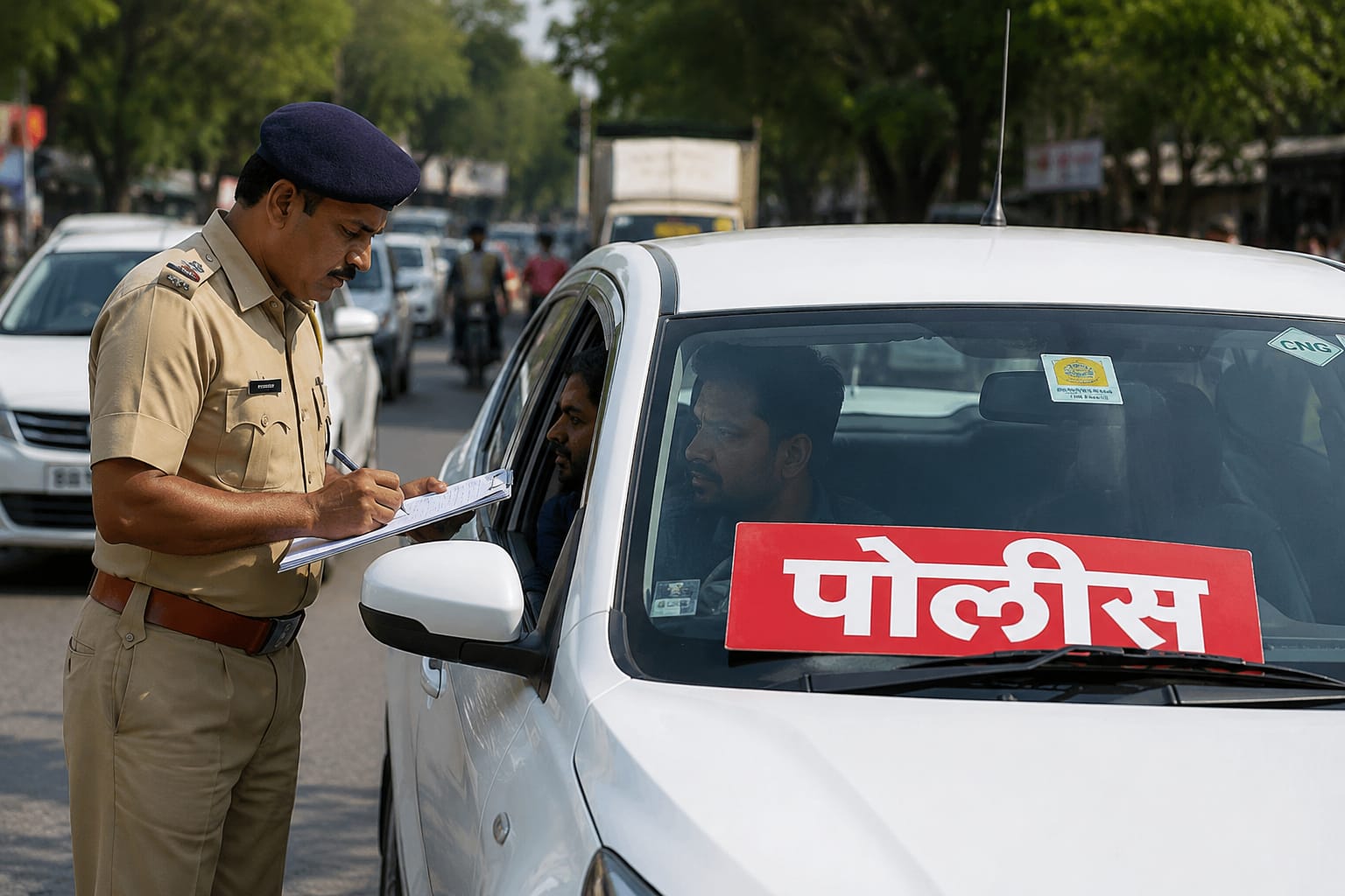 खासगी वाहनांवर ‘पोलीस’ पाटी लावणाऱ्यांवर कारवाई; राज्यभर विशेष मोहीम