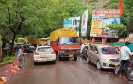 आखाडी जोरात… पसरणी घाटात वाहतूक कोंडी… पर्यटक वेठीला…