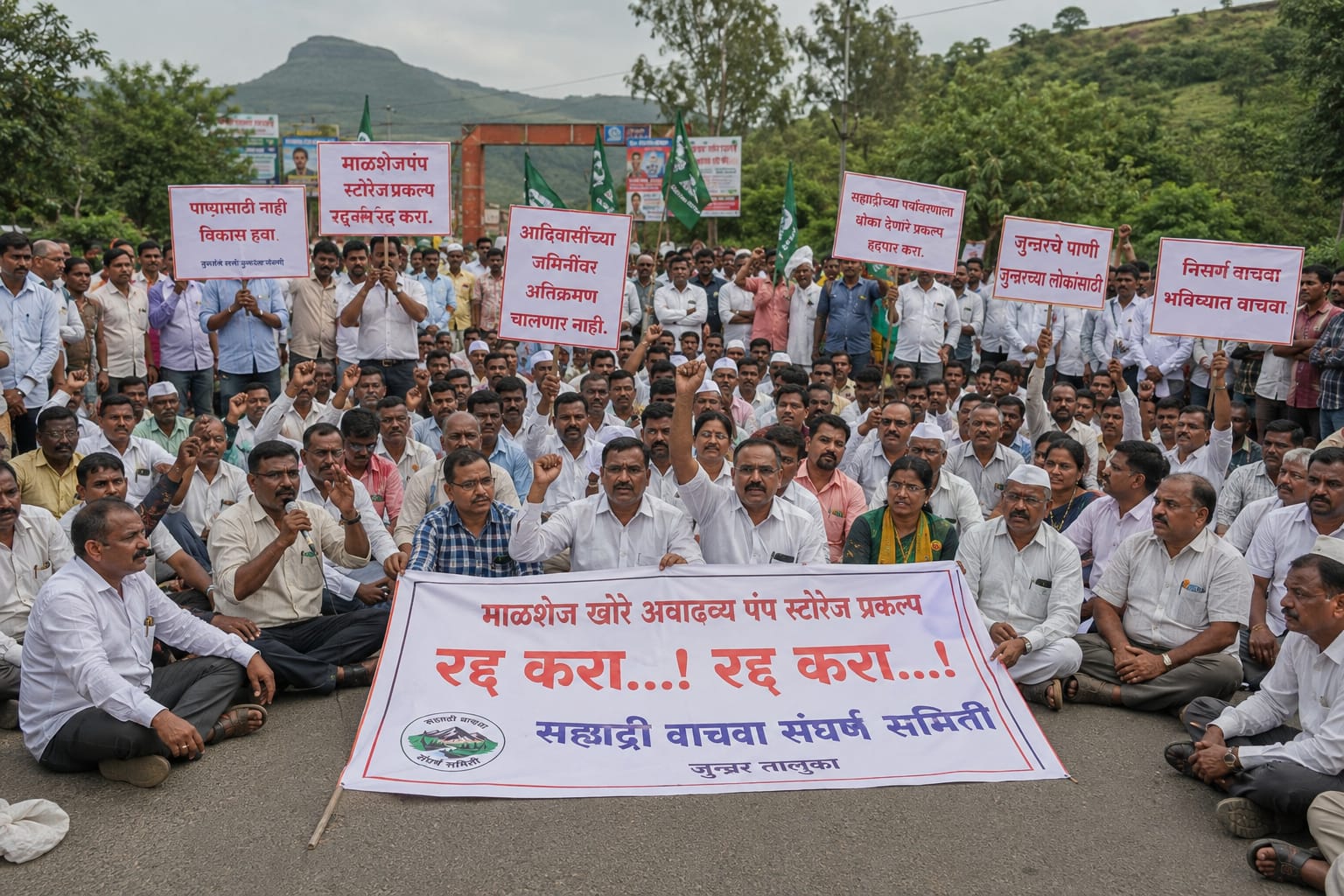 माळशेज-भोरांडे पंप स्टोरेज प्रकल्पाविरोधात १७ ऑगस्टपासून बेमुदत धरणे आंदोलन